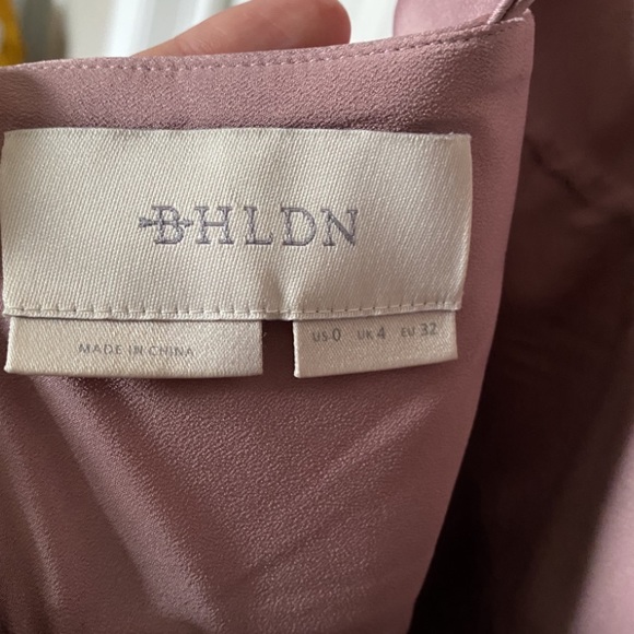 BHLDN Party Dress. Midi length. Mauve color. Has Pockets! - Picture 6 of 9